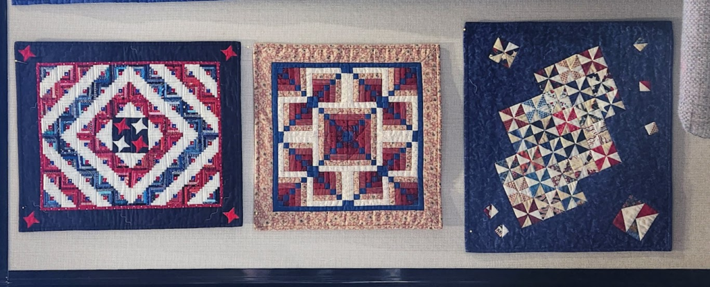 three Fourth of July inspired quilts from the Krotz Springs show.