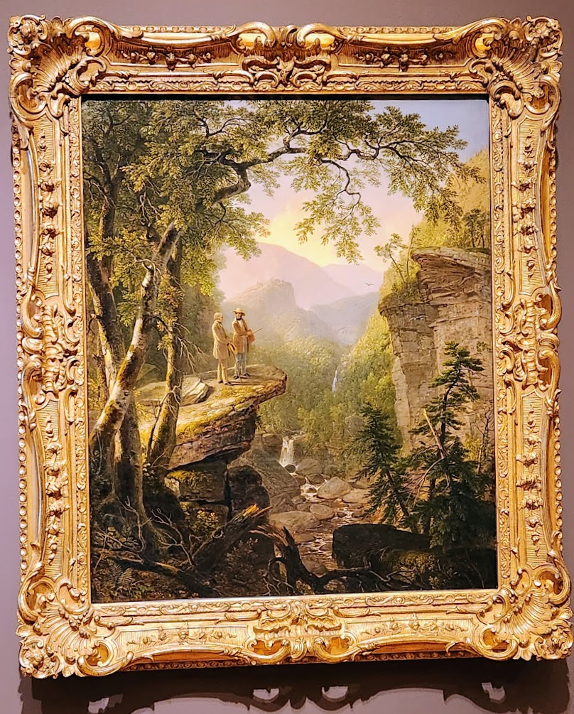 Photo of the painting Astoria Grand 'Sunday Morning 1860' by Asher B. Durand (photo: Mary Marcotte attribution: pinterest.com)