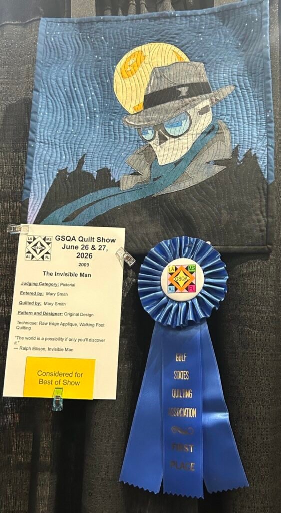 One of four blue ribbons members of the BRMQG won. The Invisible man which is an original design is realistic enough to imagine he looks just like this.