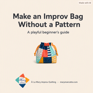 Make an Improv Bag Without a Pattern VIDEO and WORKBOOK